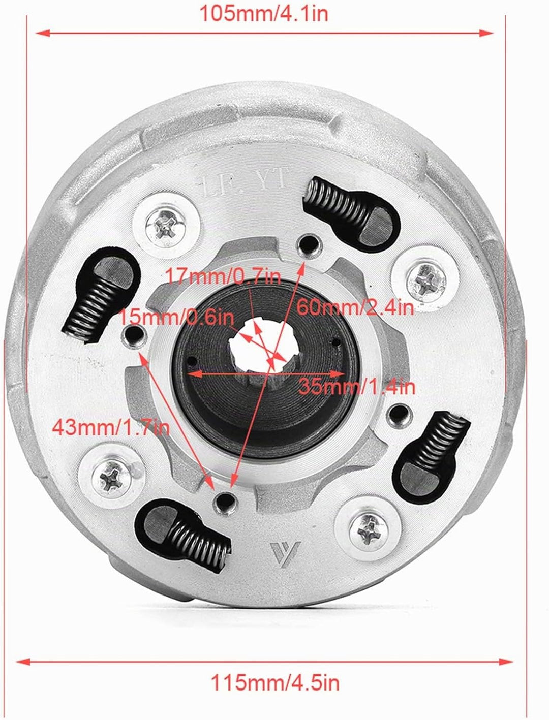 GAESHOW EXID Motorkupplungsbaugruppe Fit für Lifan 70cc 110cc 125cc Pit Quad Dirt Bike ATV Buggy Ede