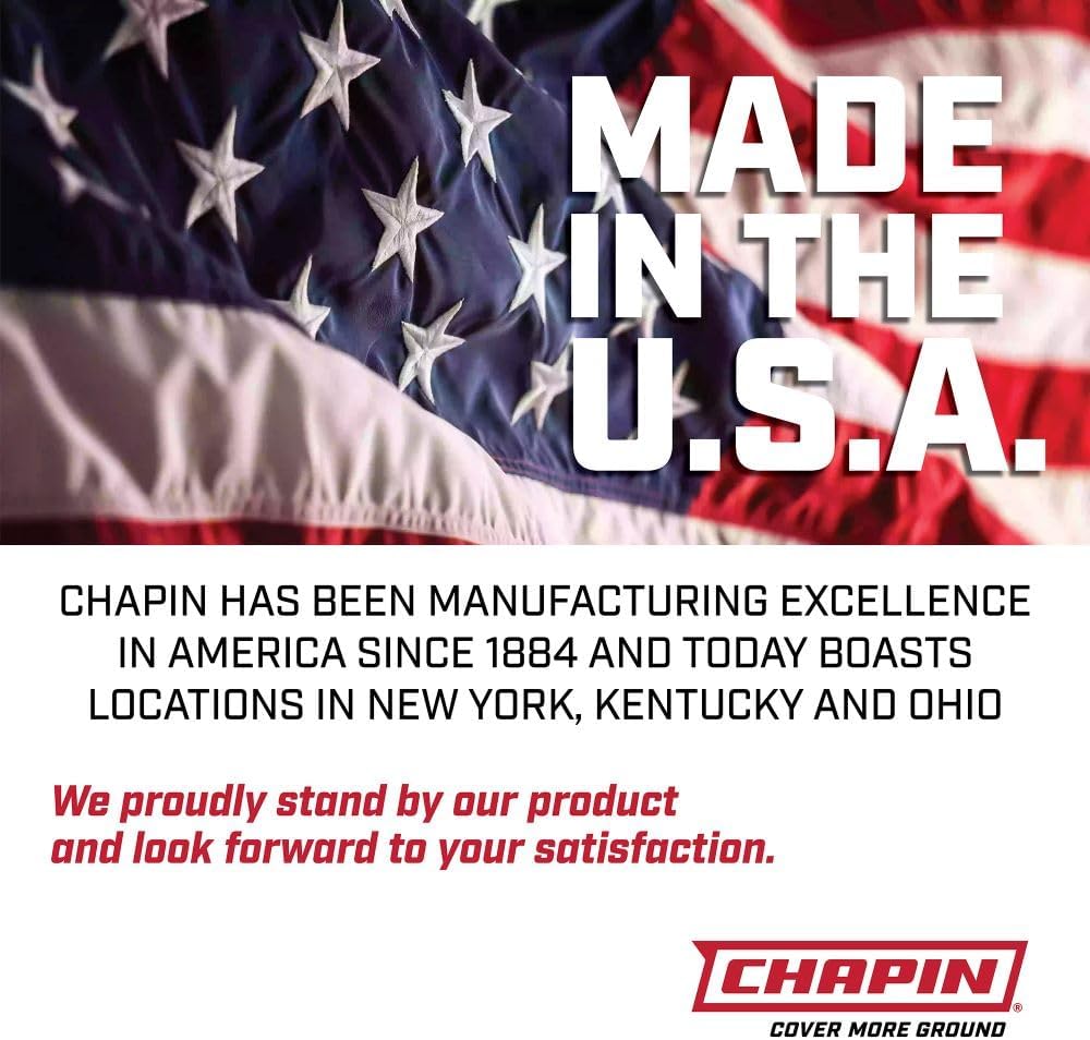 Chapin 20003 Made in USA 3 Gallonen Rasen- und Gartenpumpen-Drucksprüher, zum Sprühen von Pflanzen,