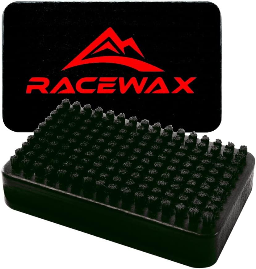 RaceWax Skiwax Set 7-teilig Wachs BaseBrush Nylon Kupfer Rosshaar Wachsentferner
