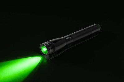 MagLite Mini Maglite Spectrum LED 2AA Taschenlampe schwarz (grüne LED), SP22SY7