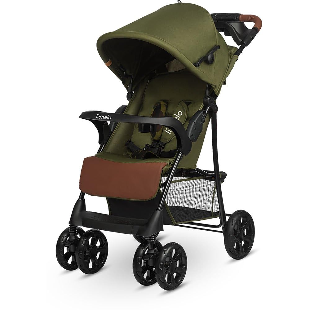 LIONELO Emma Plus Kinderwagen bis zu 15 kg, Kindersportwagen, leicht modern klein Buggy mit Liegepos