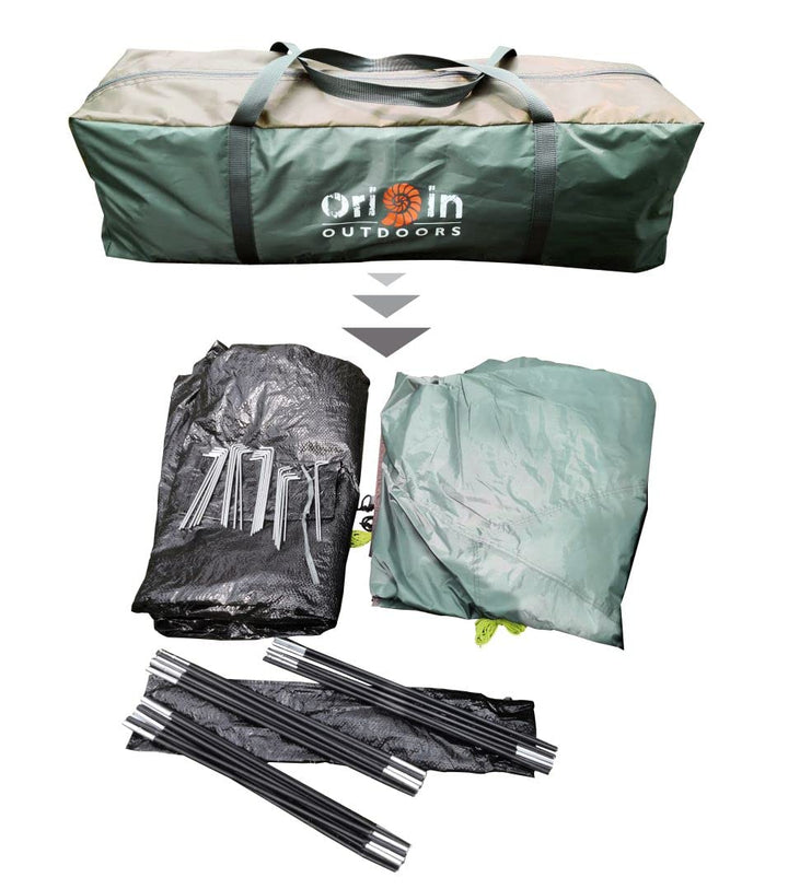Origin Outdoors Unisex – Erwachsene Hyggelig Zelt, Mehrfarbig, 8.9 mm