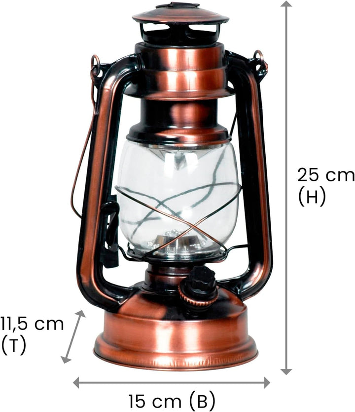 Eaxus® 2er Set LED Laterne im Design einer Öllampe - Dimmbar ☀️ Schöne Wohnzimmer-Deko & Gartendeko,