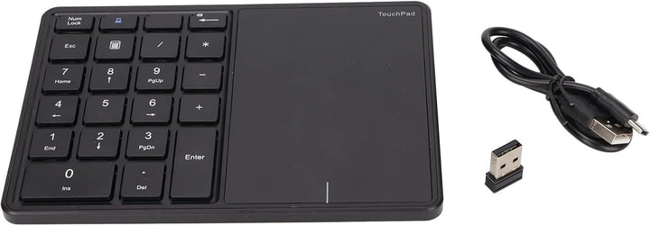 Kabelloser Nummernblock mit Touchpad, Bluetooth-Nummernblock für Laptop, 22 Tasten Wireless BT Dual