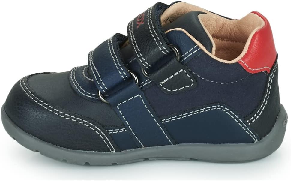 Geox Jungen B Elthan Boy A Erste Schritte 18 EU Navy Red, 18 EU Navy Red