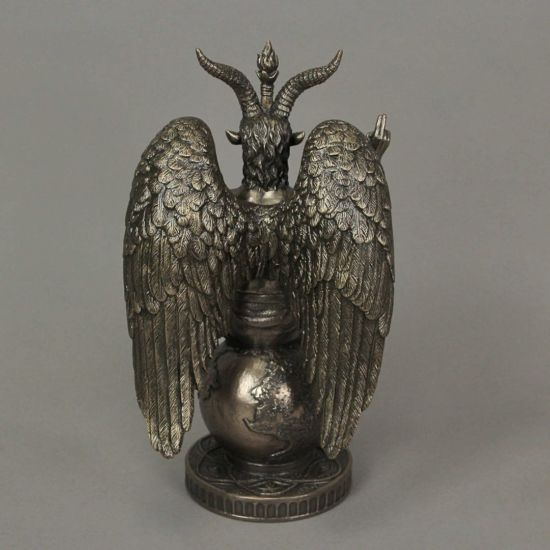 Veronese Design Baphomet Statue aus Kunstharz, 26 cm hoch, Bronze-Finish