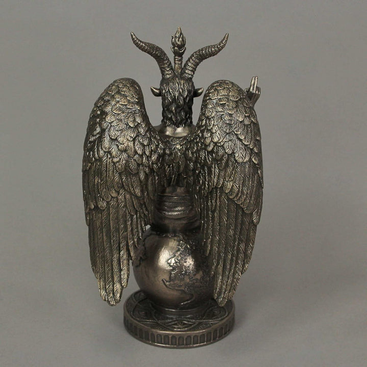 Veronese Design Baphomet Statue aus Kunstharz, 26 cm hoch, Bronze-Finish
