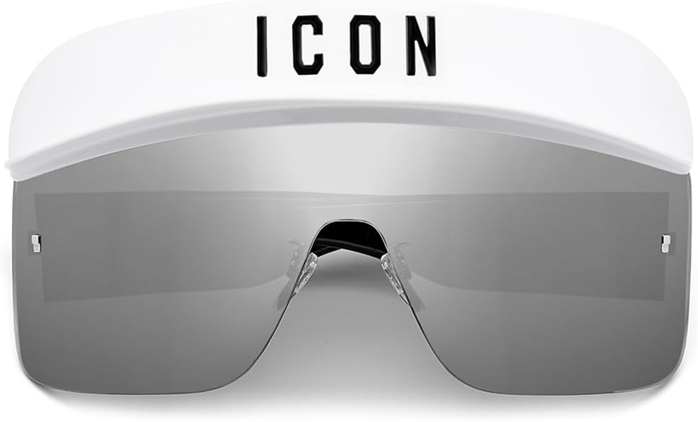 DSQUARED2 ICON Unisex Icon 0001/s Sunglasses, VK6/T4 White, 99