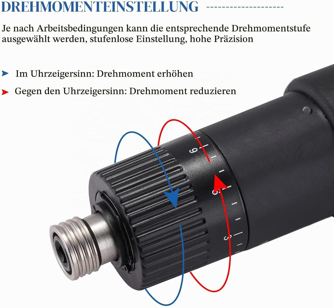 MXBAOHENG Elektrische Drehmomentschrauber 0.4-3.5nm Elektrischer Schraubendreher Einstellbare Drehmo