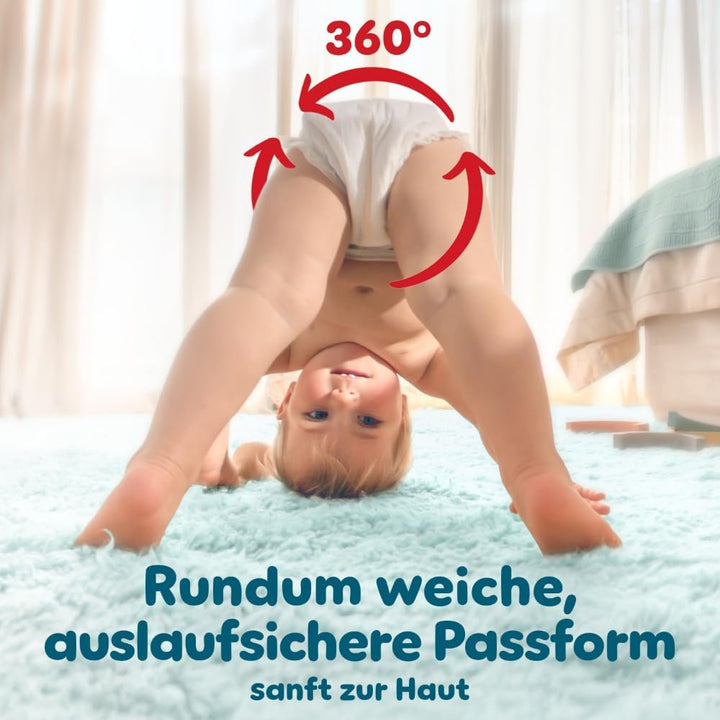 Pampers Baby Windeln Pants Grösse 5 (12-17kg) Premium Protection, Junior mit Stop- und Schutz Täschc