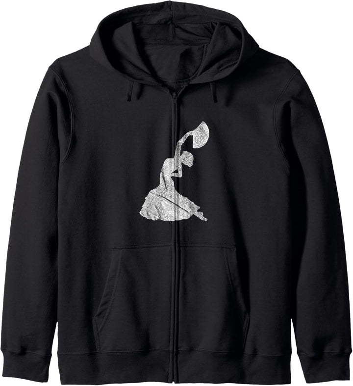 Flamenco Tänzerin Weiss Spanien Kleid Salsa Tanz Für Frauen Kapuzenjacke