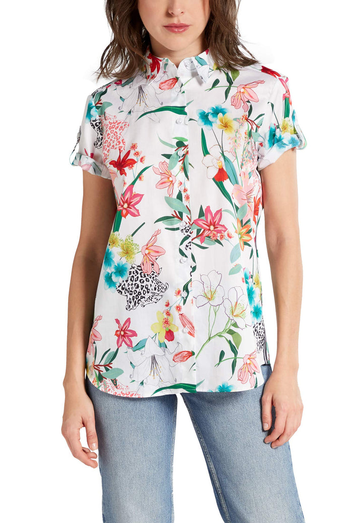 eterna Kurzarm Bluse Modern Classic Bedruckt