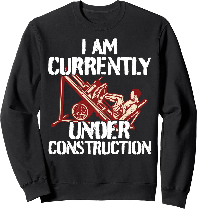 Cooles Workout Fitness-Geräte Gym – Under Construction Sweatshirt