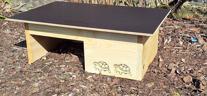 Premium Schildkrötenhaus (SH12) aus 20mm Vollholz - Schildkrötengehege Schildkröte Wetterfest