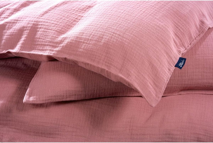 Alvi Bettwäsche Mull für Kinderbett mit Knopf Fox Glove Berry 100x135 cm | 401291012