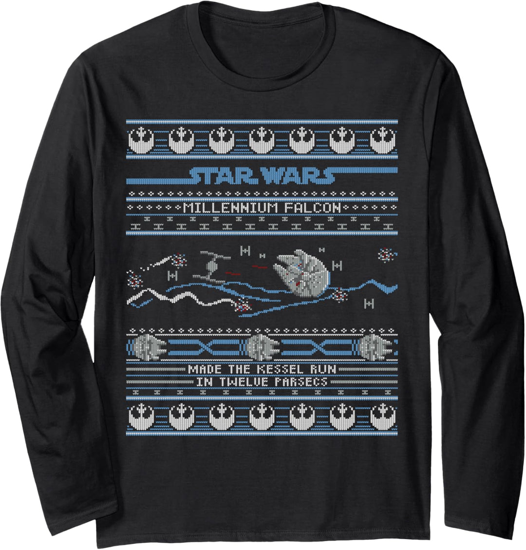 Star Wars Falcon Kessel Run Ugly Christmas Sweater Langarmshirt
