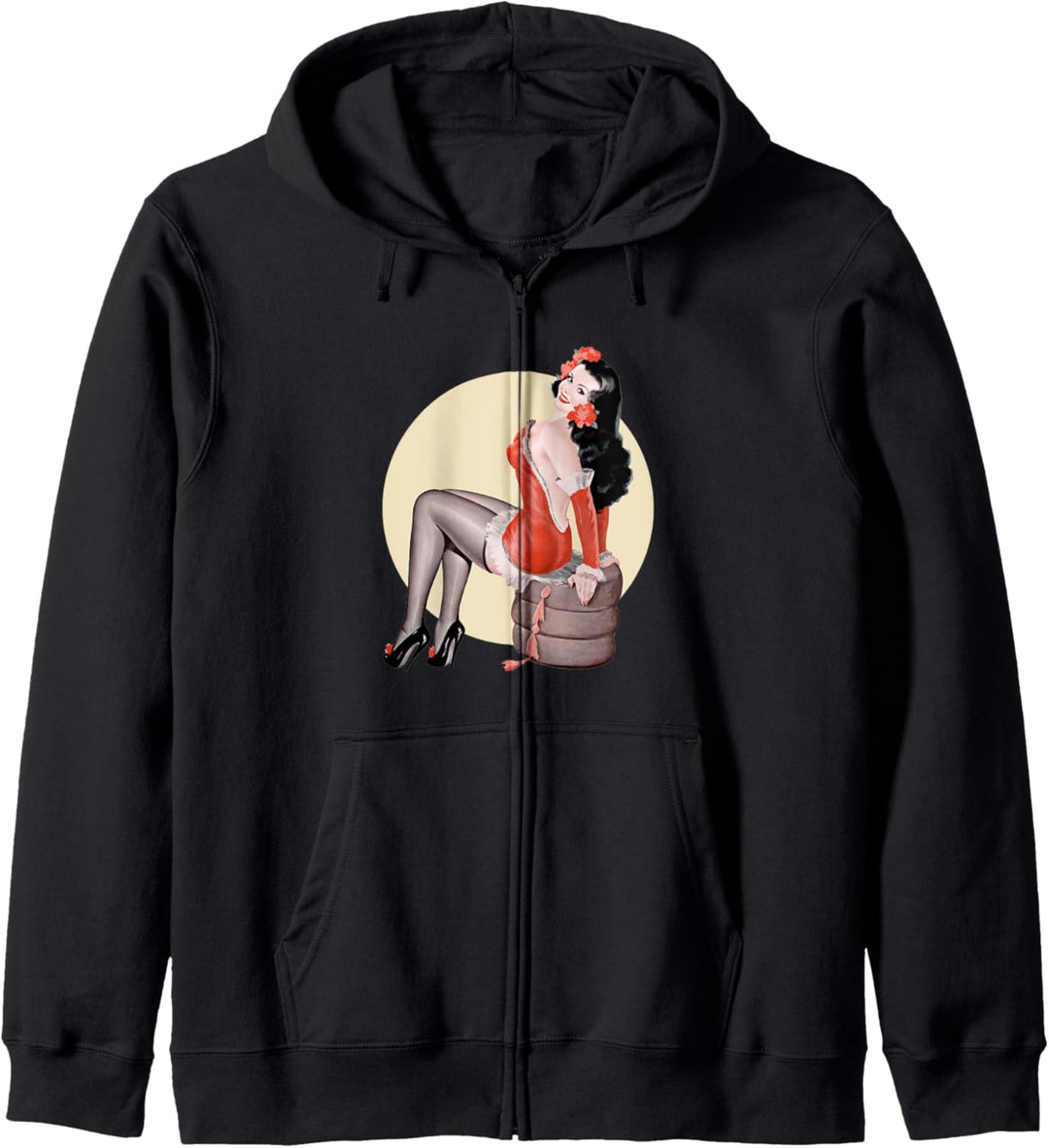 Vintage 1940er Pin Up Girl Sexy Classic Retro American Art Kapuzenjacke