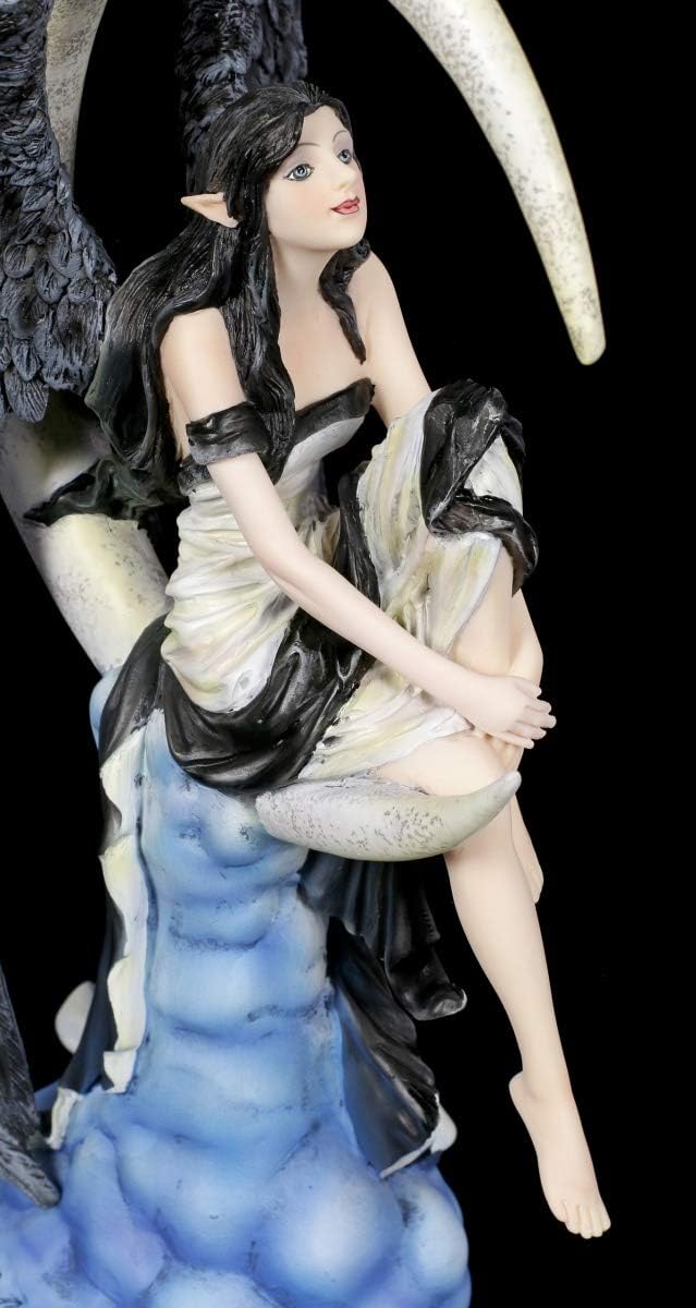 Nene Thomas Engel Fantasy-Figur - Stargazer Motiv Gothic Elfe, Fee, Deko-Figur, Staute, Skulptur, H
