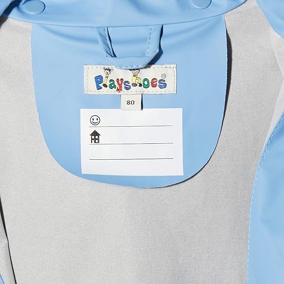 Playshoes Unisex Kinder Regenjacke Wind-und wasserdicht Regenmantel Regenbekleidung 98 Baustelle, 98