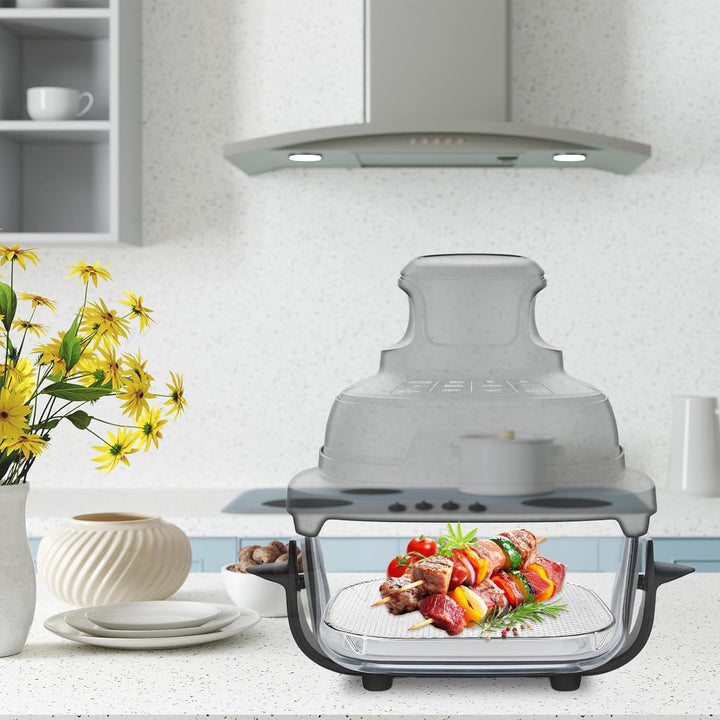 Knusperplatte Kompatibel mit Crispi 2,5QT 4QT &amp; Crispi Pro 6QT Glasbehälter, Edelstahl Metall Knuspe