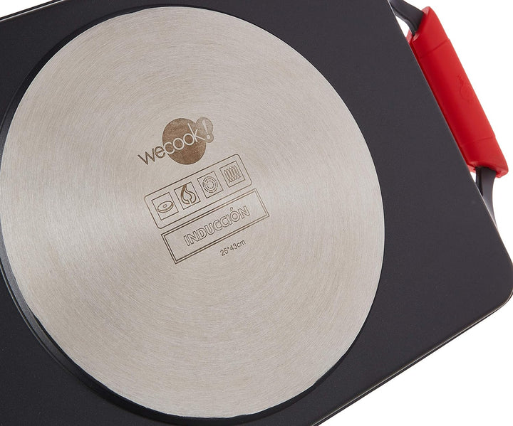 WECOOK! Ecochef Titan Grillplatte, Induktion Griddle-Pfanne 43 X 25 cm, Aluminiumguss, Antihaftbesch