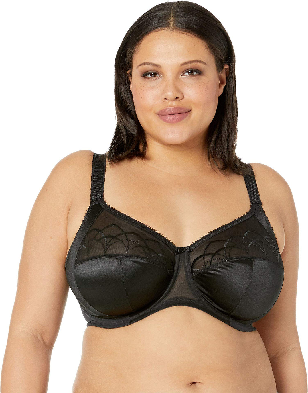 Elomi Damen Women's Morgan Banded Bra: Comfort & Support. Three-Section Cup, Side Frame, Stretch Lac