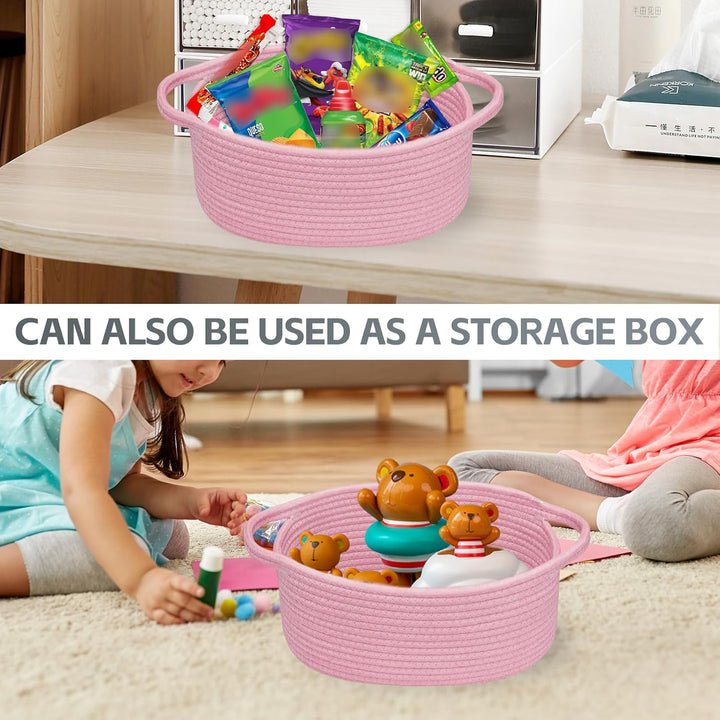 Geschenkkorb, Präsentkorb Leer, Geflochten Korb mit 3 Transparenten Geschenktü Und 3 Farbband für Ha