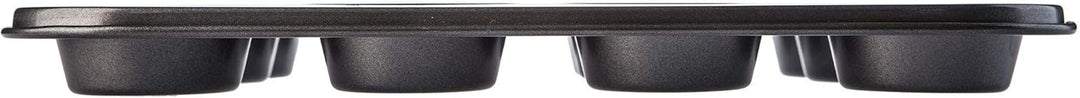 KADAX Muffinform 35 x 26.5 X 3 cm, Backform für 12 Muffins, aus Stahl, grosse Wölbungen, optimale Hi