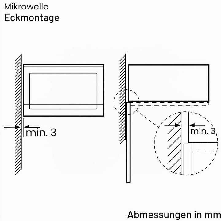 Balay 3CG5172N2 Mikrowelle, elektronisch, ohne Rahmen, 38 cm, 20 l, 5 F, Aqualisis, Ap. links, 8 Rez