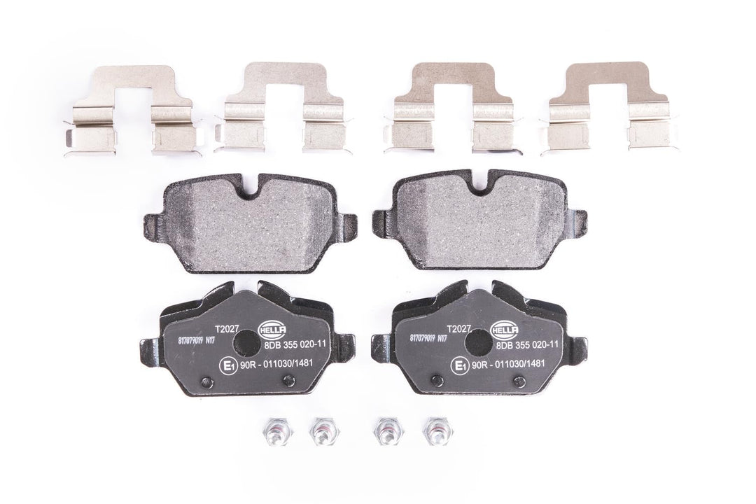 HELLA PAGID 8DB 355 020-111 Bremsbelagsatz - T2027 - Dicke/Stärke: 16.8mm - Bremssystem: Lucas - für