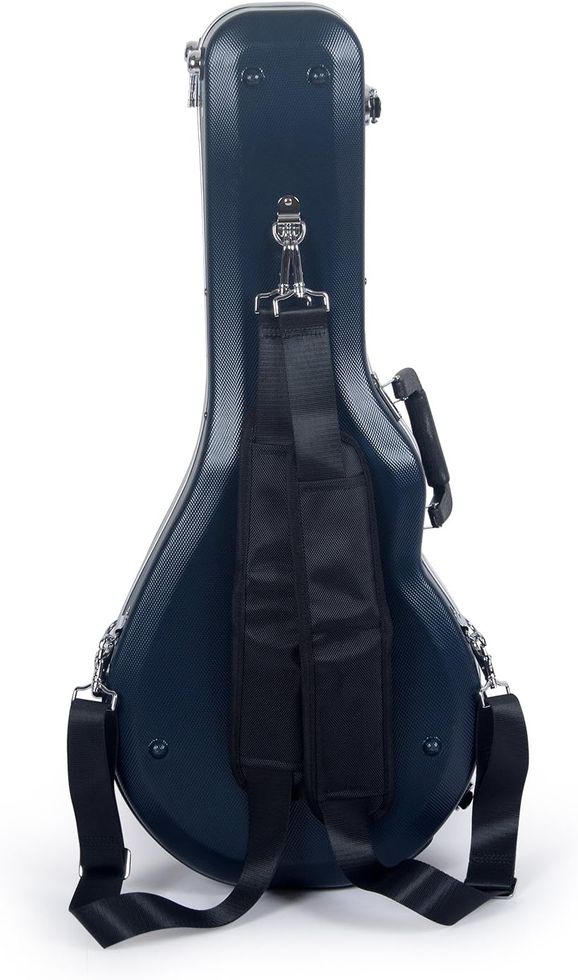 Crossrock CRA860MFBL ABS-Hartschalenkoffer für Mandoline, mit Rucksackriemen, Blau ABS Molded(F-Styl