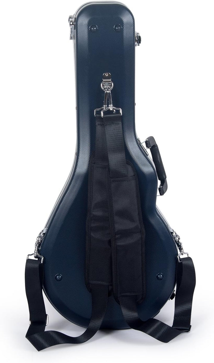 Crossrock CRA860MFBL ABS-Hartschalenkoffer für Mandoline, mit Rucksackriemen, Blau ABS Molded(F-Styl
