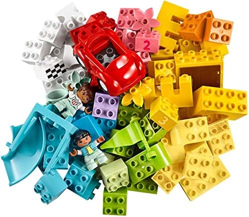Lego® DUPLO® 2er Set 2304 10914 Grüne Bauplatte + Deluxe Steinebox