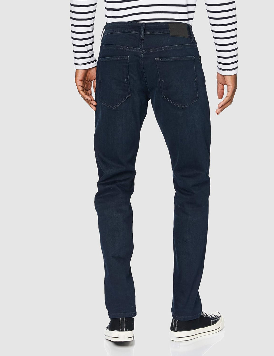 Selected Homme Male Straight Fit Jeans Dunkelblaue 29W / 32L Blue Black Denim, 29W / 32L Blue Black