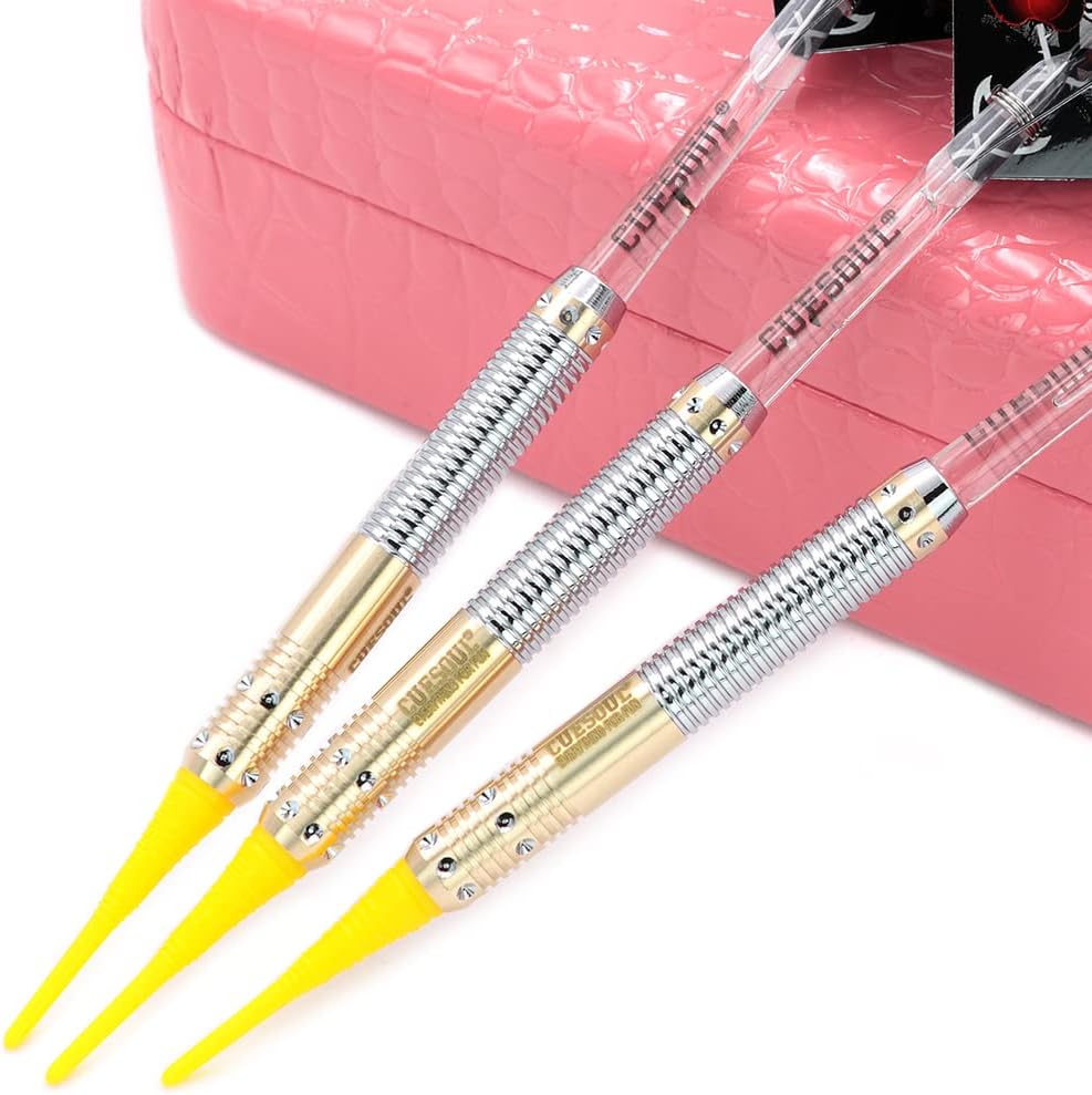 Cuesoul 16 Grams Deluxe Soft Tip Darts Set with Luxury Case（Dragon Series） JL-STL-B1107+D601, JL-STL