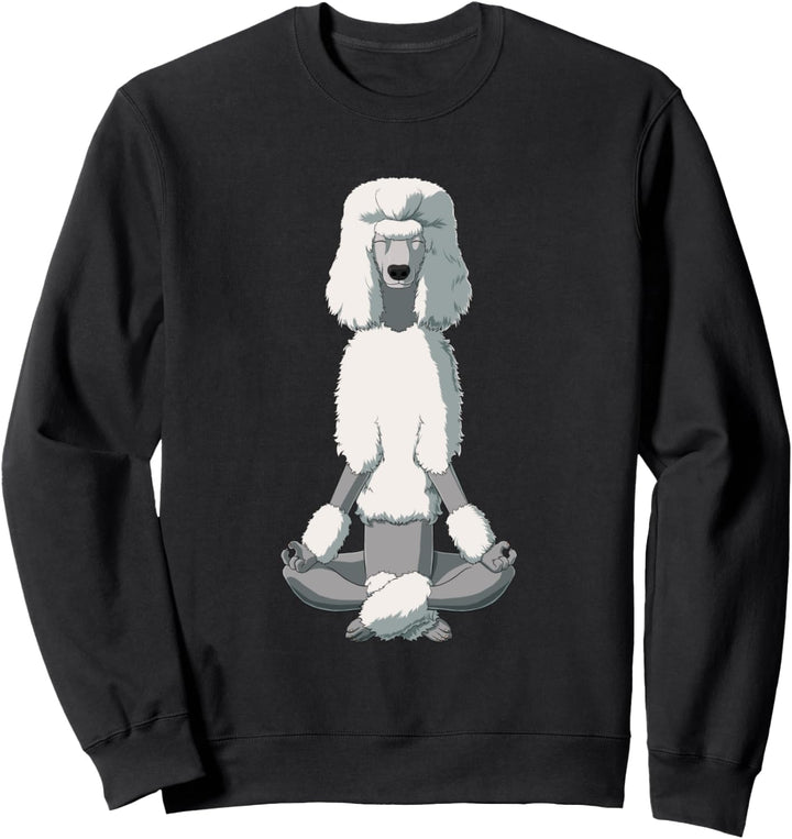 Hund Yoga Pudel Sweatshirt