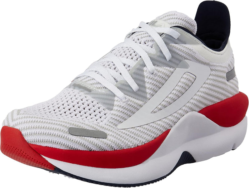 FILA Damen Shocket Run Wmn Laufschuh 36 EU White High Risk Red Fila Navy, 36 EU White High Risk Red