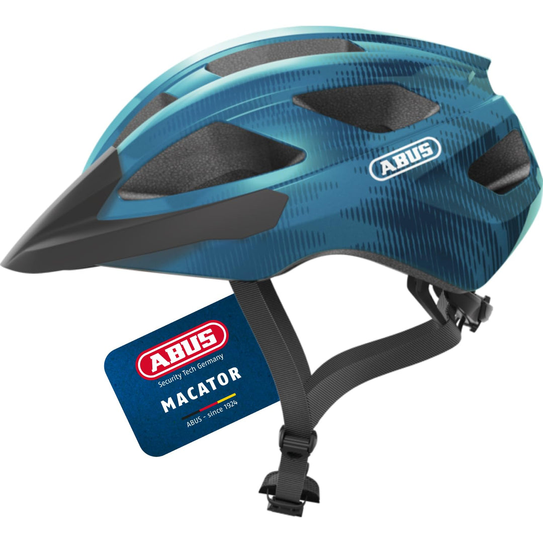 ABUS Rennradhelm Macator - sportiver Fahrradhelm für Einsteiger - auch für Zopfträger/-innen - für D