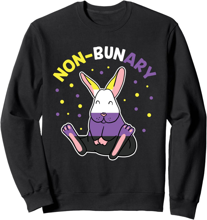 Nicht-binärer, nicht binärer Genderqueer Pride-Flaggen-Hase Sweatshirt