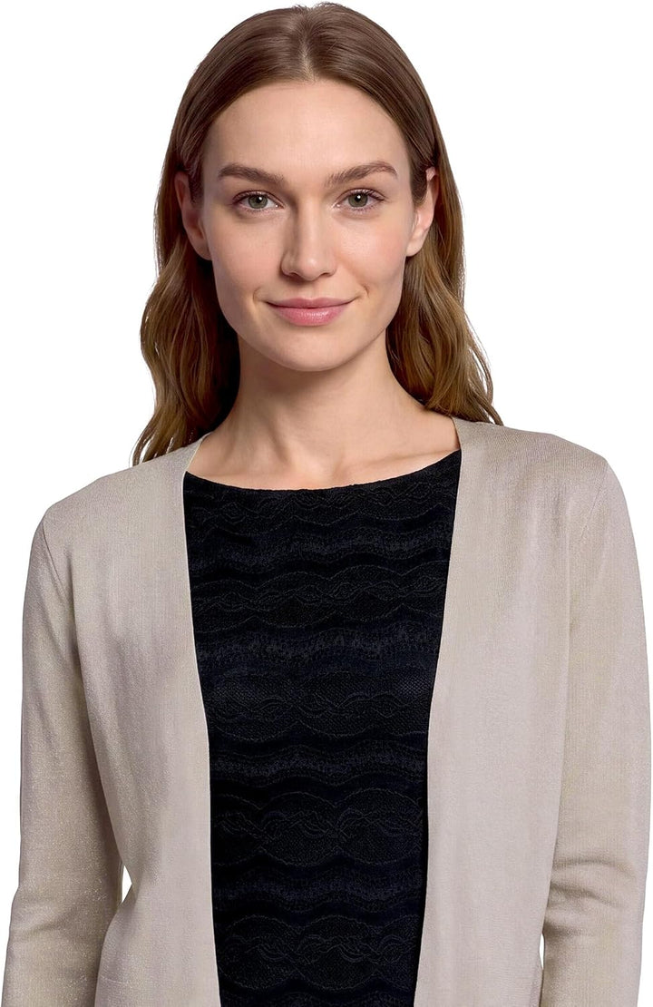 Vera Mont Damen Strickbolero ohne Verschluss XS Grau, XS Grau