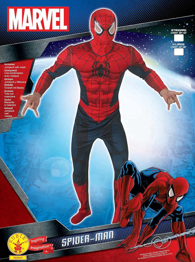 Rubie's 3888869 - Spider-Man Deluxe - Adult, Action Dress Ups und Zubehör, XL, XL