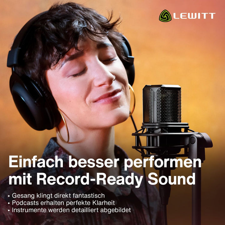 LCT 440 Pure - XLR-Kondensatormikrofon mit 1" Kapsel - Ideal für Gesang, Instrumente, Podcasting & S