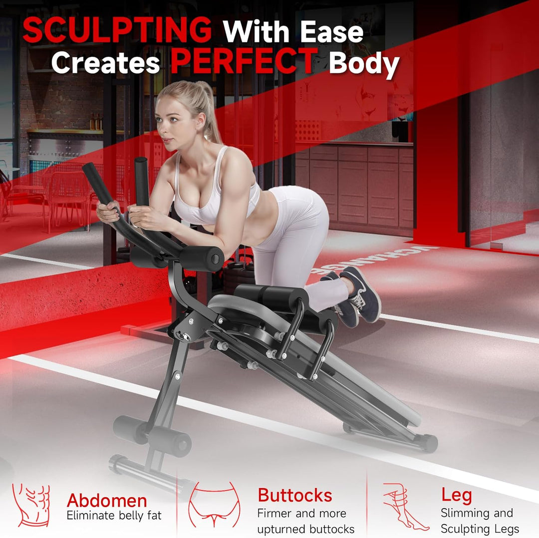 Bauchtrainer Bauchmuskeltrainer für Zuhause Multifunktionale Trainingsgerät für Ganzkörpertraining A