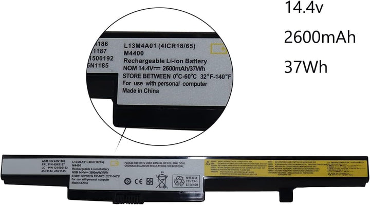 FengWings® L13L4A01 L13M4A01 L13M4A01, 14.4V 2200mAh Ersetzen für Lenovo B40-30 B40-50 B40-45A B40-7