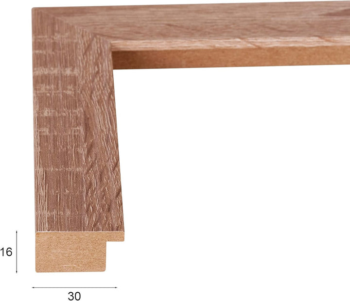 Rahmendesign24 Bilderrahmen Tokio 70x100 SONOMA EICHE Fotorahmen, Wechselrahmen, Posterrahmen, Puzzl