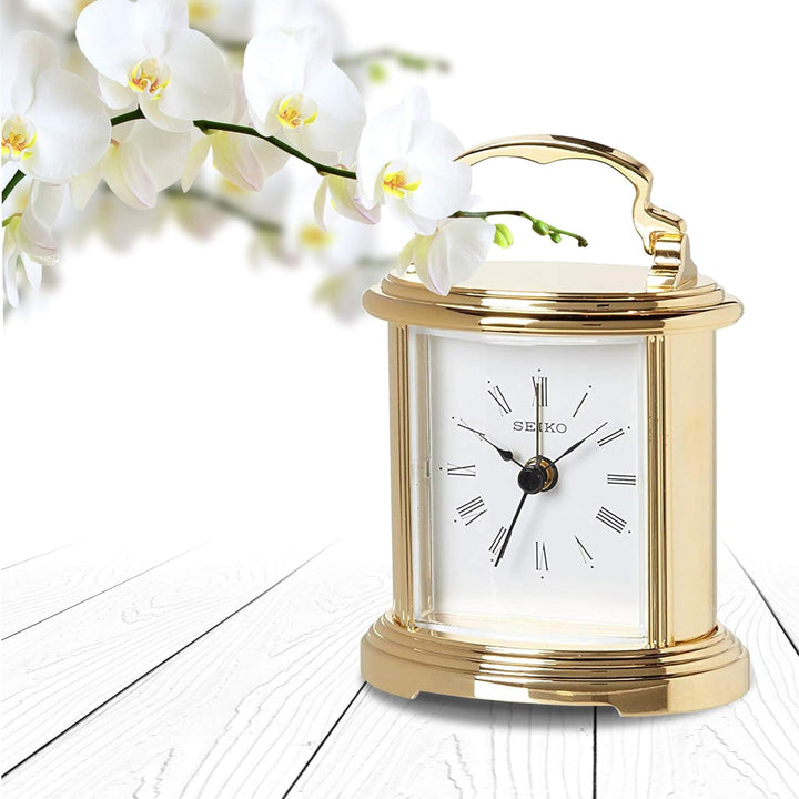 Seiko Peyton Tischuhr, goldfarben