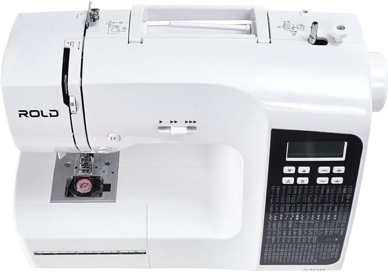 Rold S300 Computer Nähmaschine mit Anschiebetisch | 190 Nähstiche zum Nähen aller Arten von Stoffen.