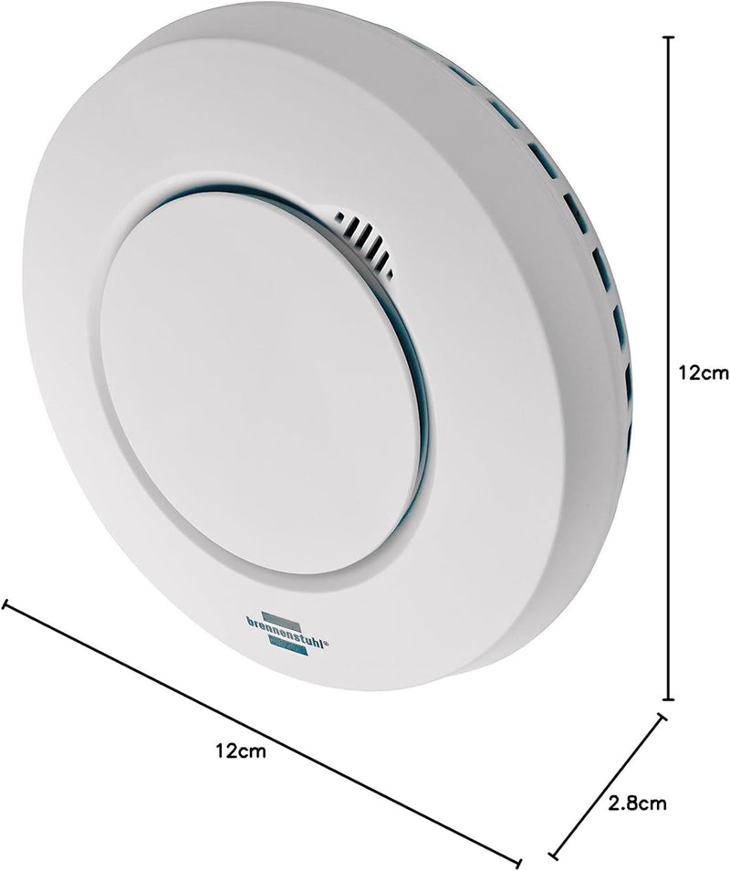 Brennenstuhl BrematicPRO Smart Home Rauchmelder / Hitzewarnmelder (App-Funktion zur Benachrichtigung
