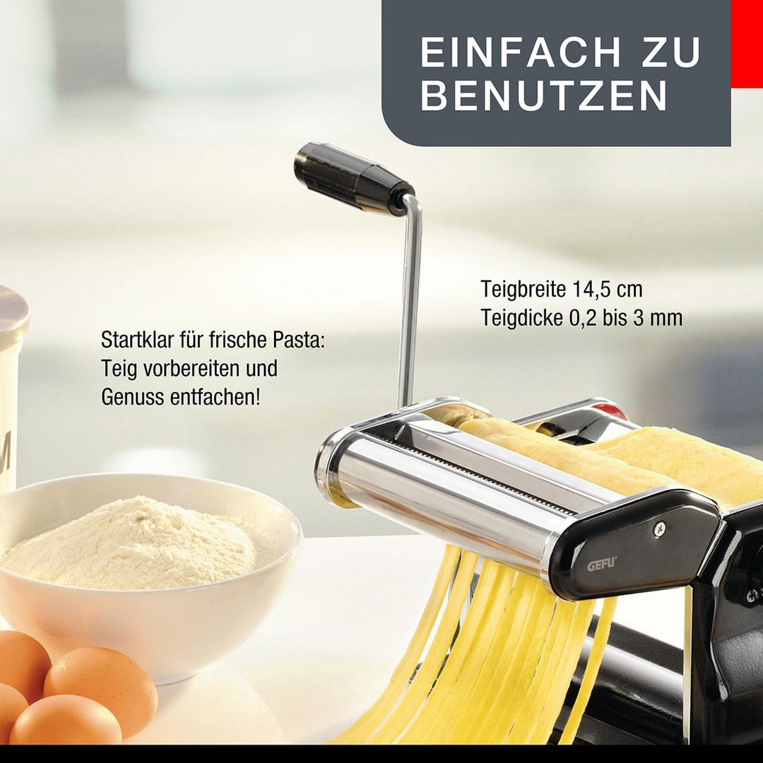 Gefu 28230 Profi-Pastamaschine Pasta Perfetta Nero 21.4 x 14.5 x 17.7 cm