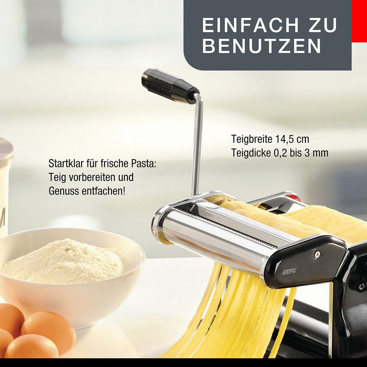 Gefu 28230 Profi-Pastamaschine Pasta Perfetta Nero 21.4 x 14.5 x 17.7 cm